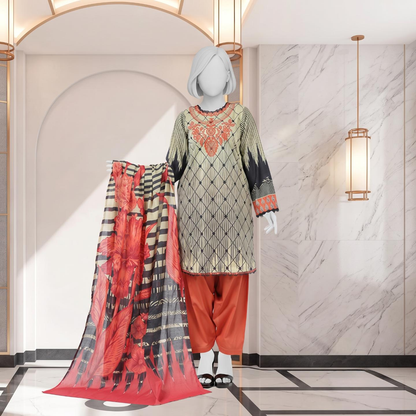 Embroidered Lawn By J. 11