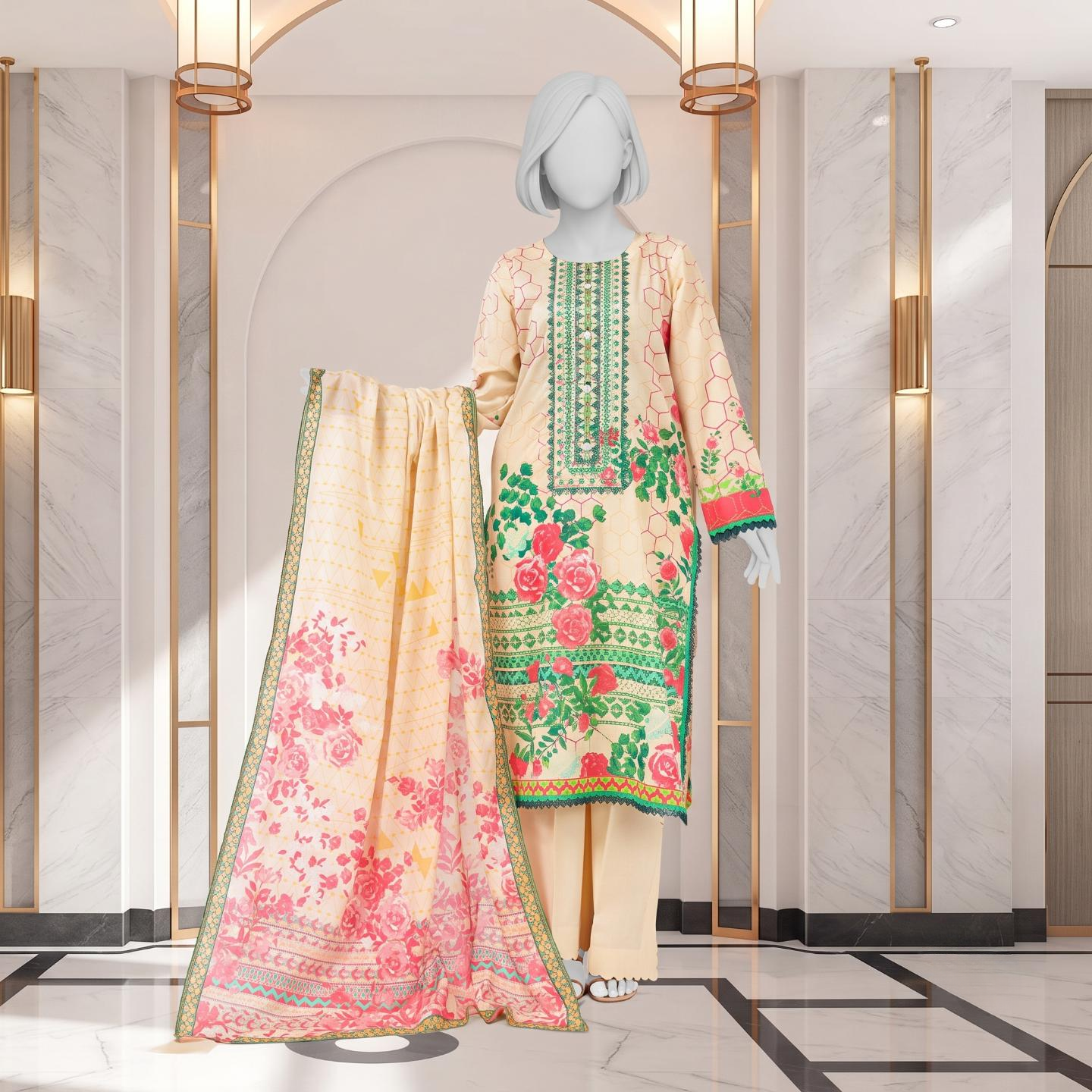 Embroidered Lawn By J. 12